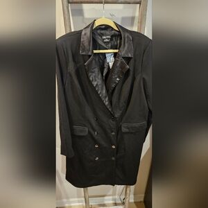 City Chic Black Double-Breasted Dress